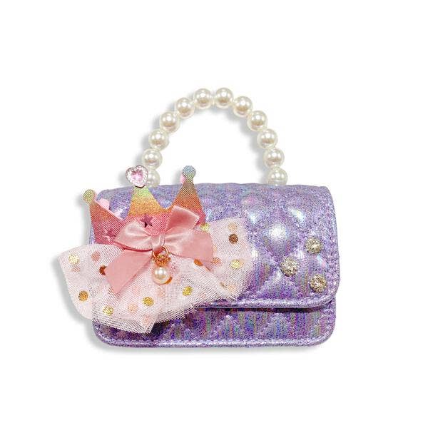 Crown Applique Quilted Purse